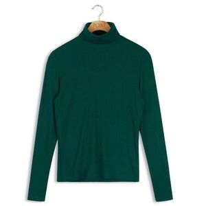 Point Crop L/S Turtleneck Pine